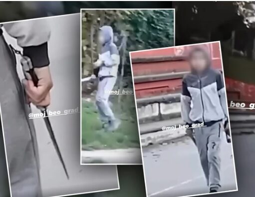 Osmogodišnji učenik u Kaluđerici izazvao je šokantan incident kada je u školskom dvorištu jurio svoje drugare nožem dužine oko 20 centimetara.