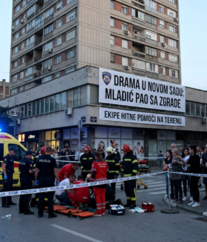 DRAMA U NOVOM SADU: Mladić pao sa krova zgrade – u kritičnom stanju, lekari se bore za njegov život