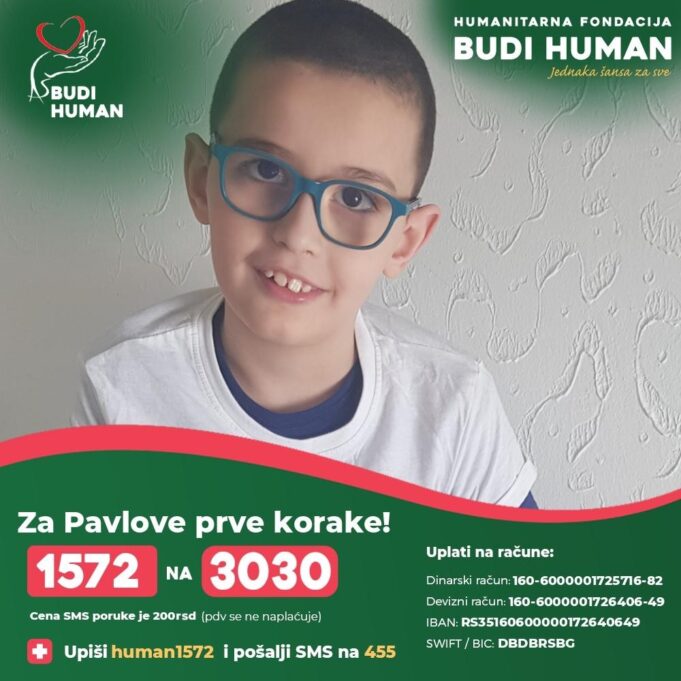 Budi Human Pomozimo Pavletu da ozdravi.