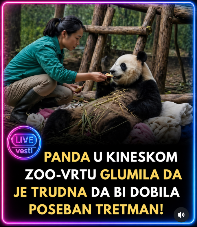 U jednom kineskom zoo-vrtu, panda je uspela da prevari čuvare — glumeći trudnoću kako bi dobila poseban tretman.