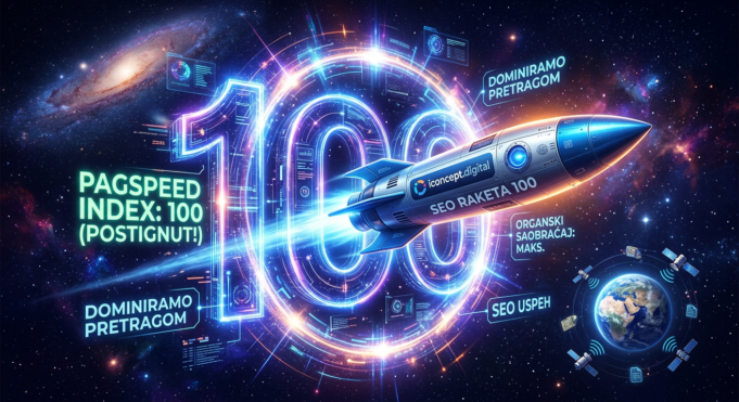 SEO RAKETNA NAUKA: Kako Dostići PageSpeed Index 100 i Dominirati Pretragom iconcept digital page speed 100