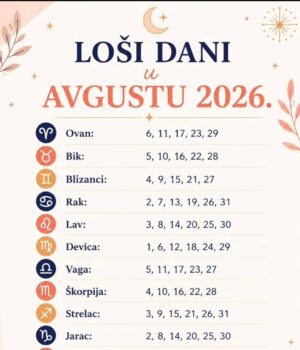 LOŠI DANI U AVGUSTU 2026: Evo kojim horoskopskim znacima se savetuje dodatni oprez
