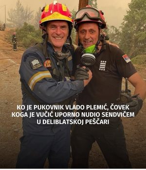 Vučić posetio vatrogasce na području Deliblatske peščare: Jedan trenutak posebno privukao pažnju