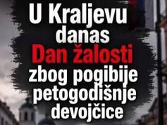 Kraljevo zavijeno u crno: Dan žalosti zbog smrti petogodišnje devojčice