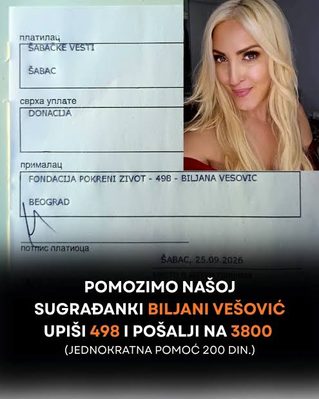 CECA UPUTILA HITAN APEL ZA POMOĆ KOLEGINICI: Bilja se bori sa teškom bolešću, za lečenje potrebno 150.000 evra