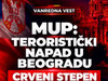 TERORISTIČKI NAPAD U BEOGRADU: Srbija pod crvenim stepenom opasnosti!